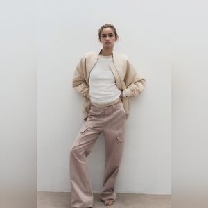 TRF Cargo Straight High Waist Pants